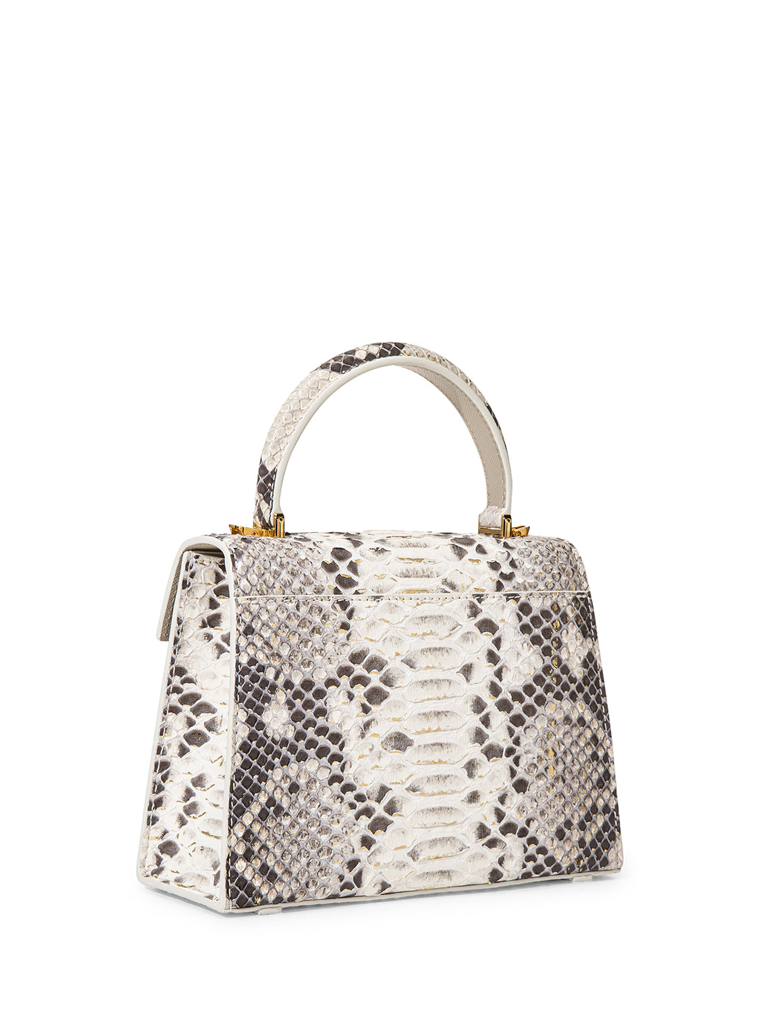 Orchidea Oro Crocodile Leather Top Handle Bag