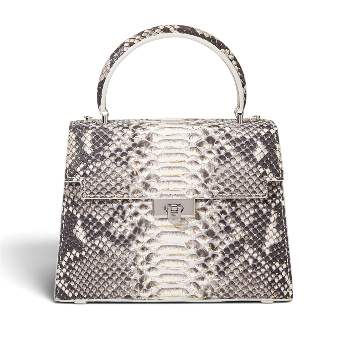 Orchidea Oro Leather Top Handle Bag