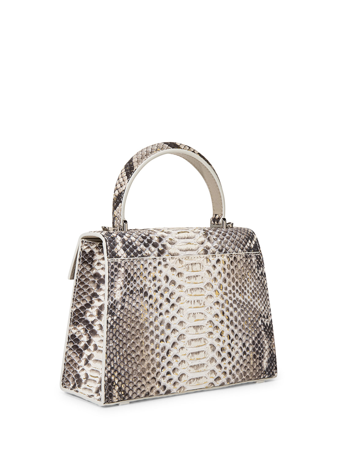 Orchidea Oro Crocodile Leather Top Handle Bag