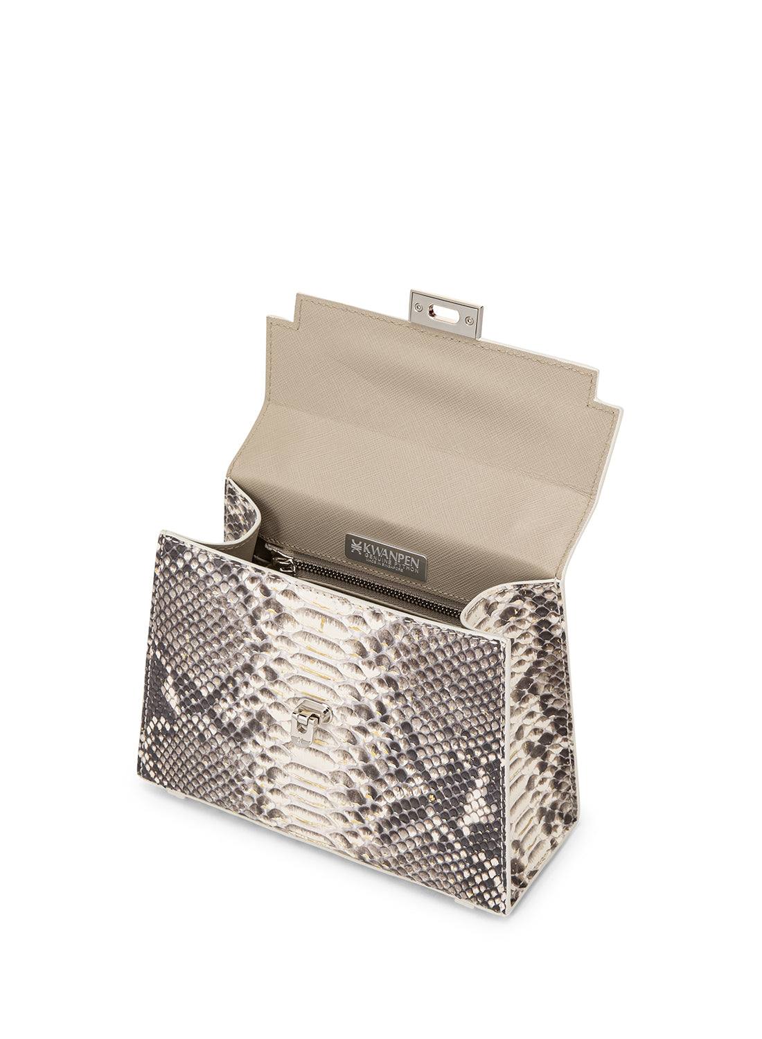 Orchidea Oro Crocodile Leather Top Handle Bag