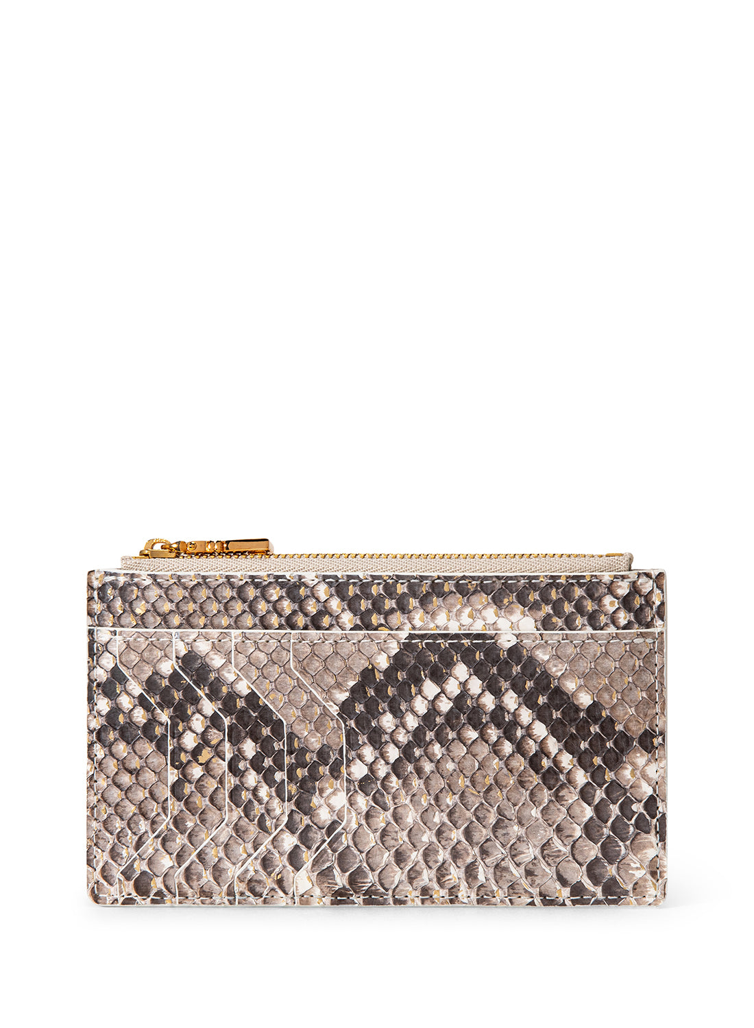 Orchidea Oro Crocodile Leather Slim Short Wallet