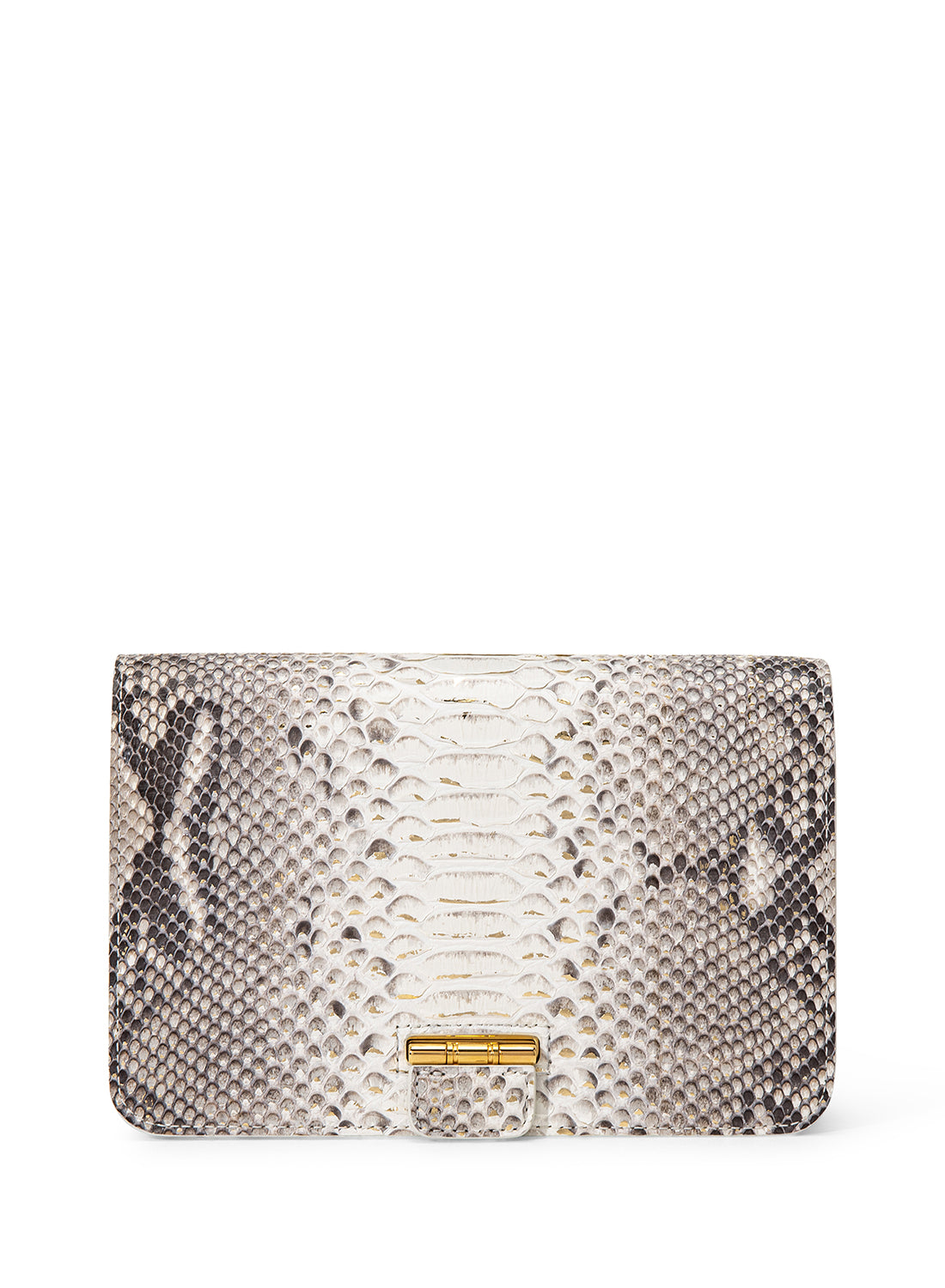 Orchidea Oro Crocodile Leather City Edge Lyra Chain Wallet