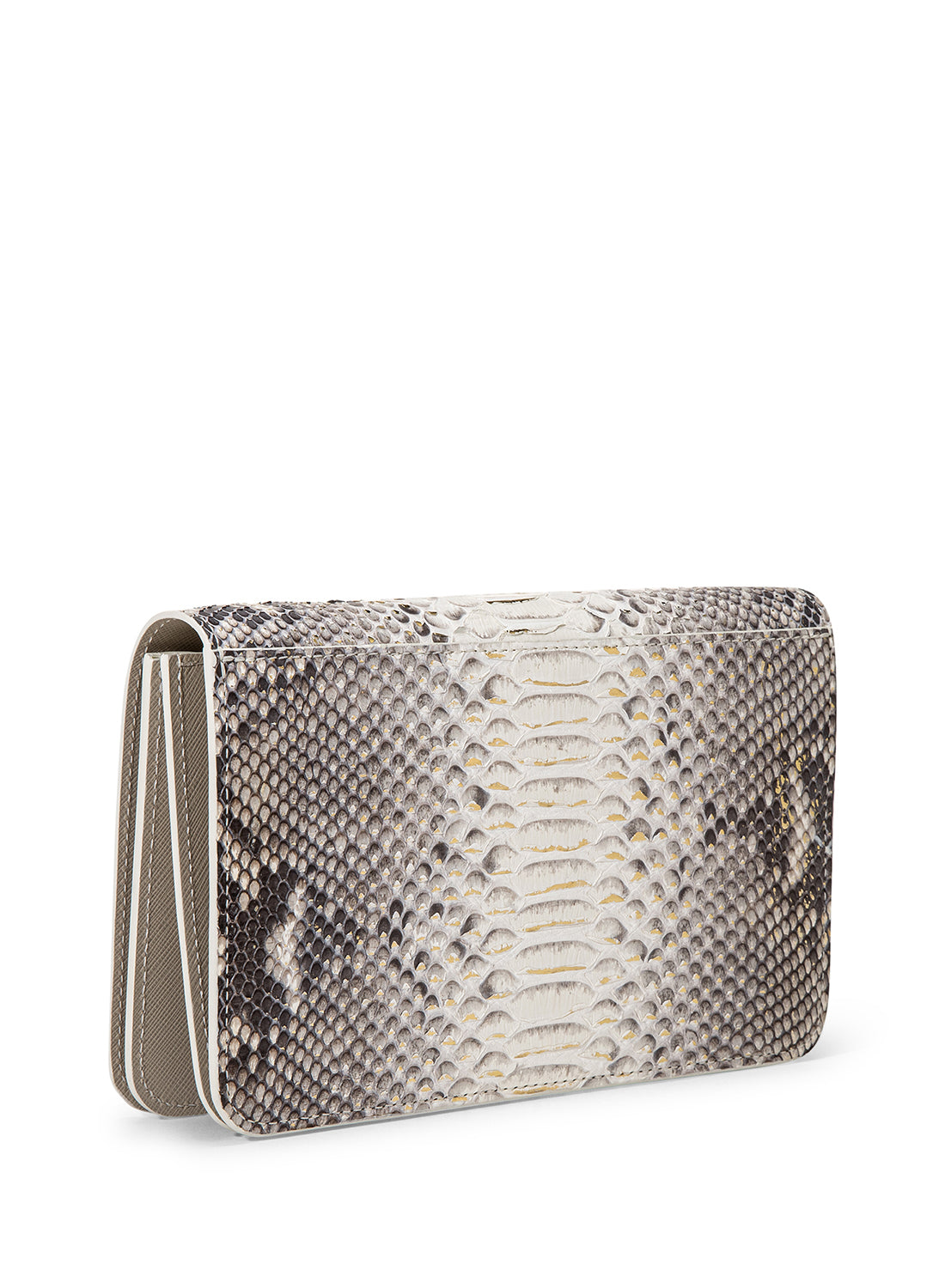 Orchidea Oro Crocodile Leather City Edge Lyra Chain Wallet