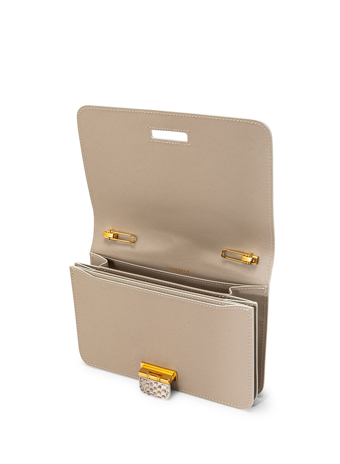 Orchidea Oro Crocodile Leather City Edge Lyra Chain Wallet