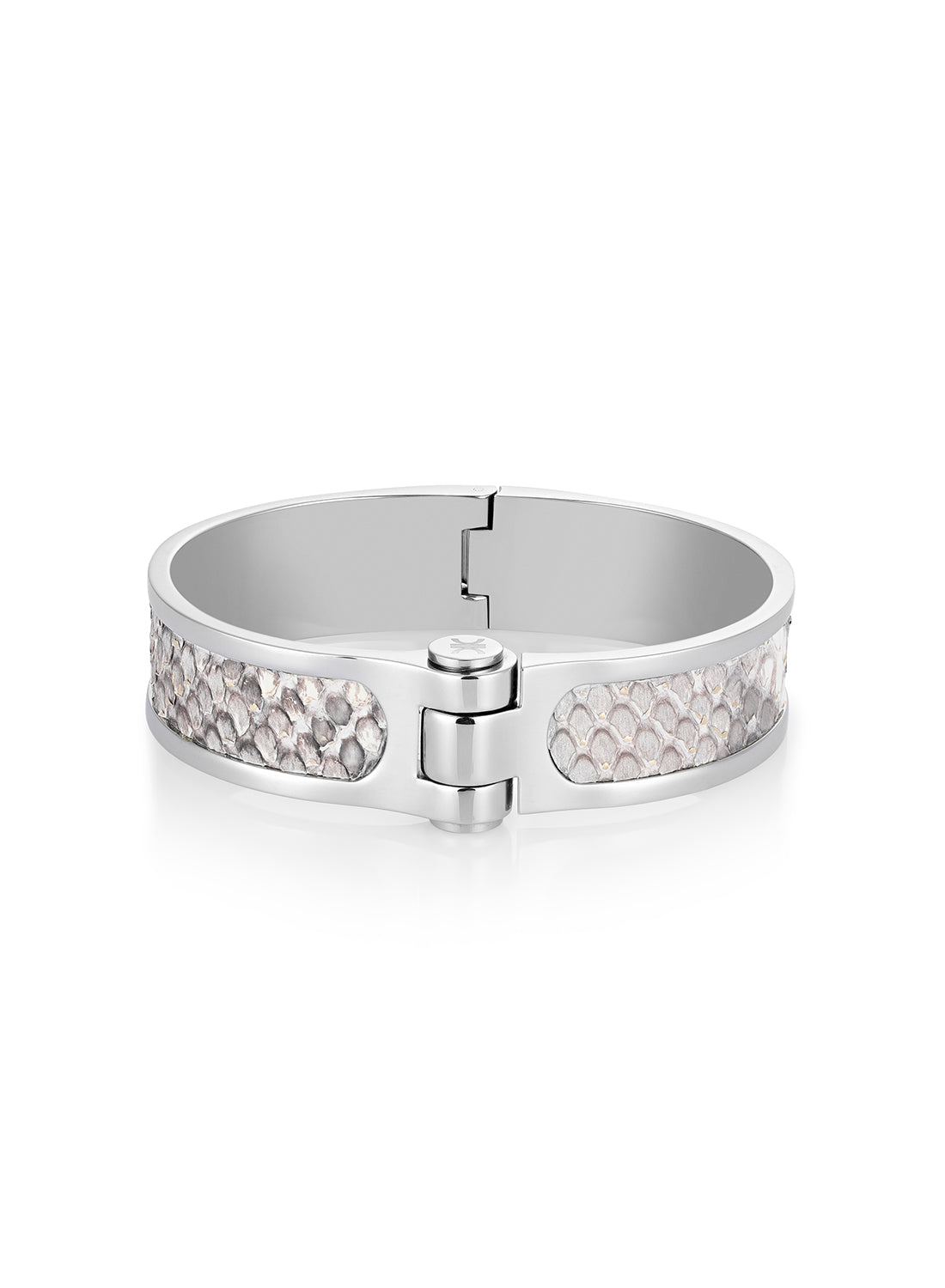 Orchidea Oro Crocodile Leather Bangle