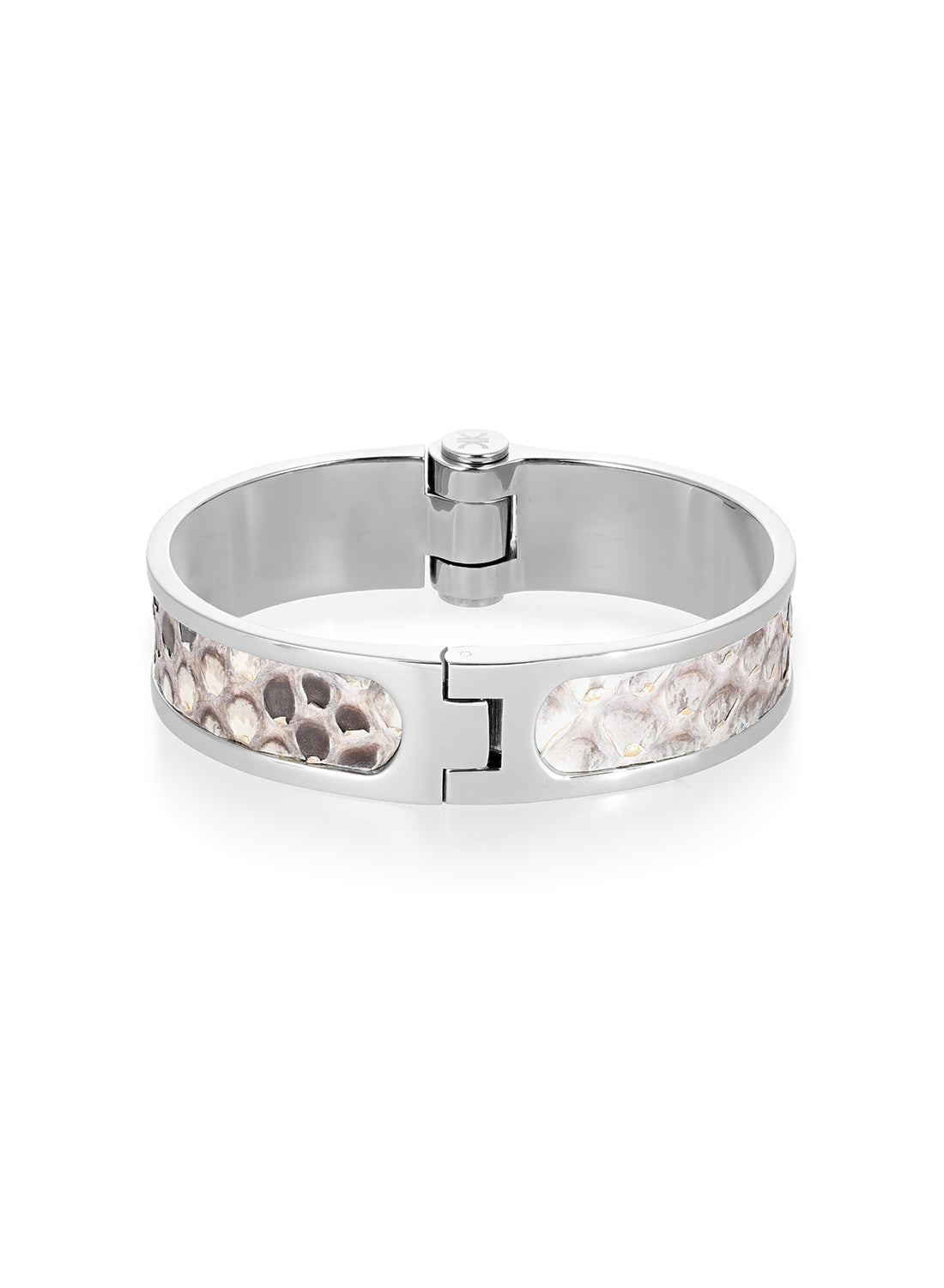Orchidea Oro Crocodile Leather Bangle