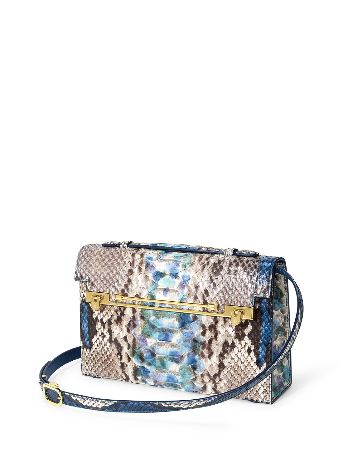 Tutti Frutti Crocodile Leather Clutch