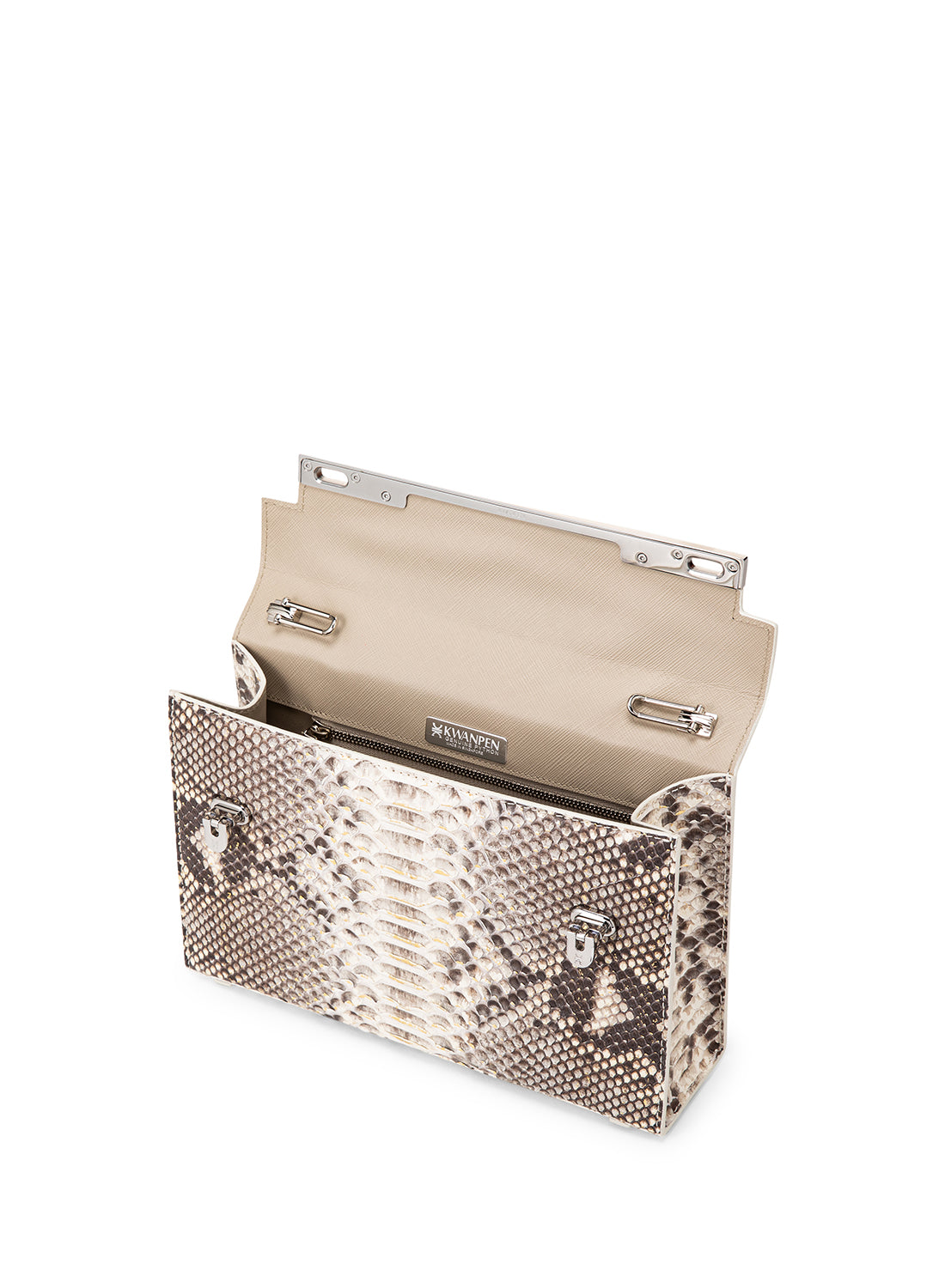 Orchidea Oro Crocodile Leather Clutch