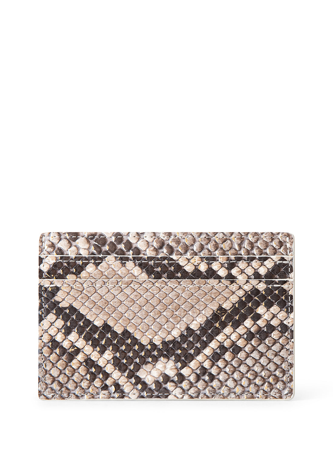 Orchidea Oro Crocodile Leather Layered Slim Card Holder