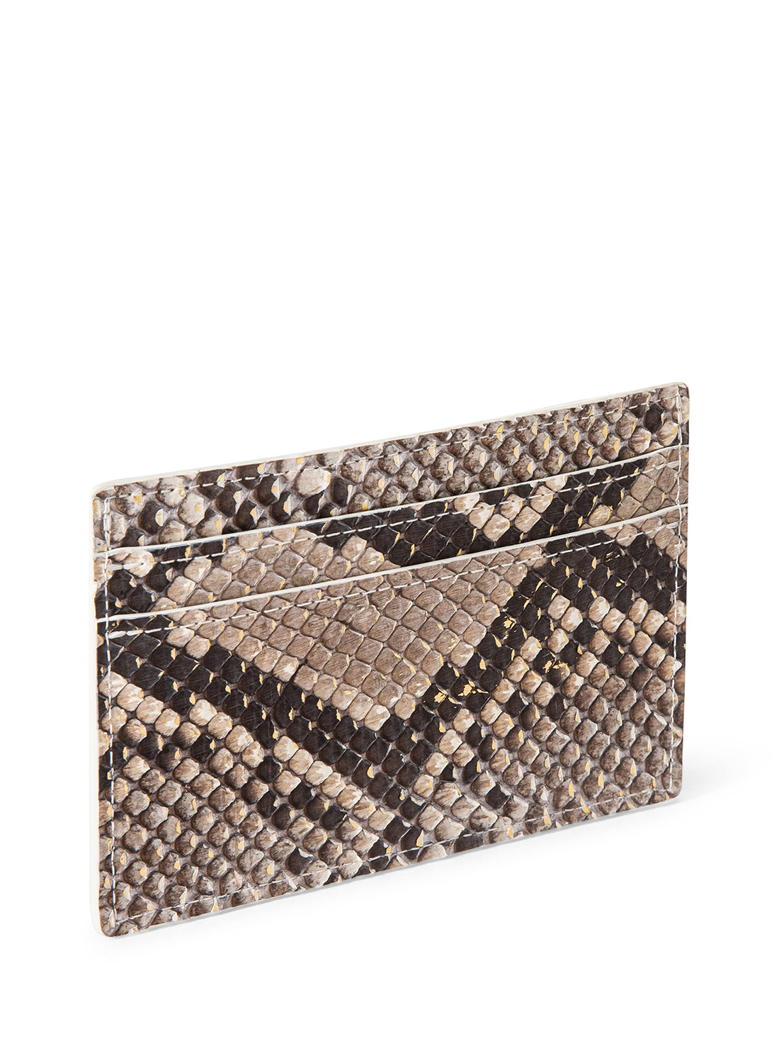 Orchidea Oro Crocodile Leather Layered Slim Card Holder