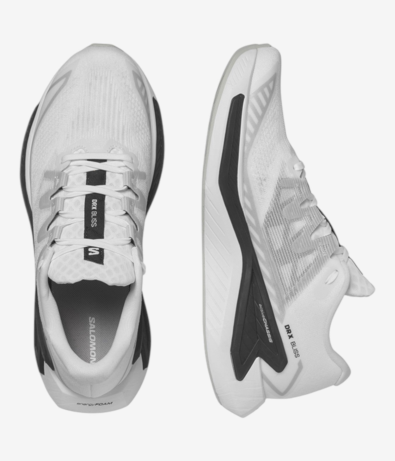 Drx Bliss White Black Running Shoes
