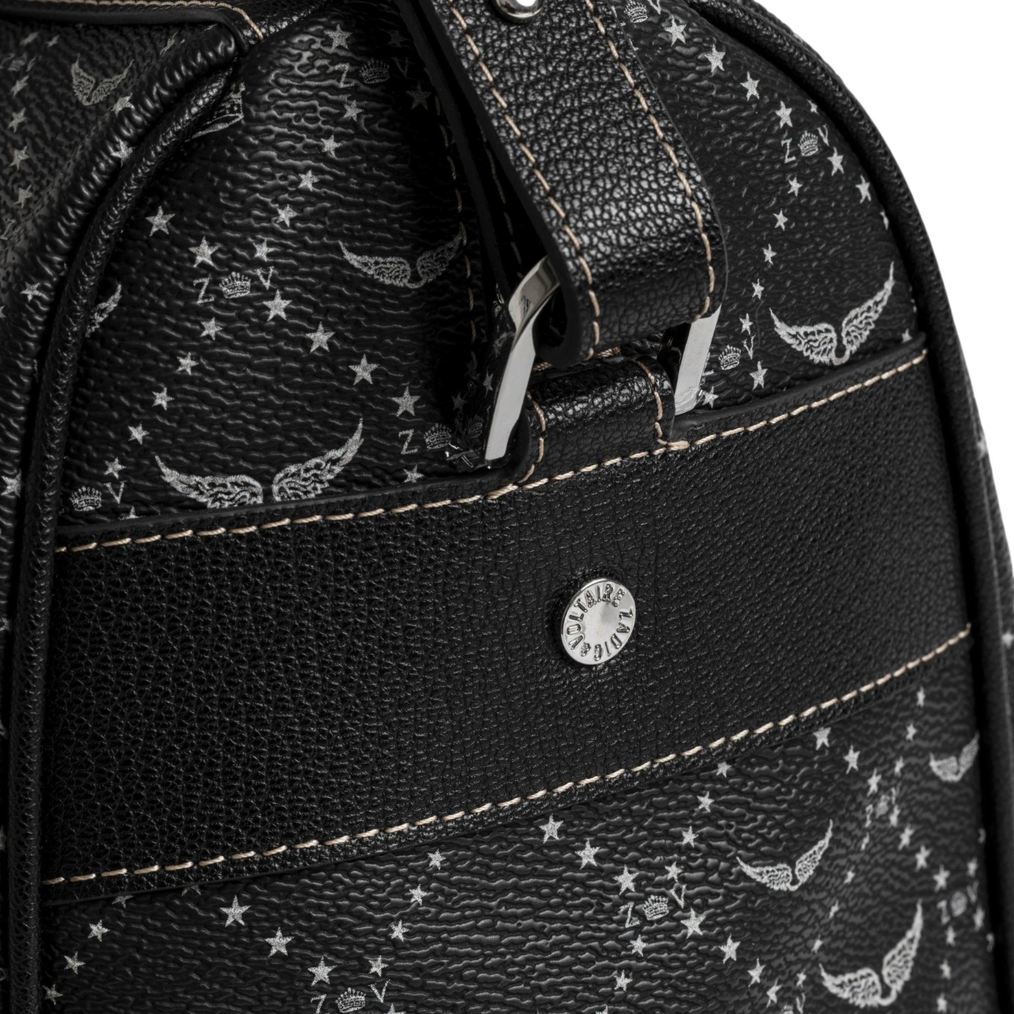 Sunny Vibe Medium Monogram Coated-Canvas Bag - Black