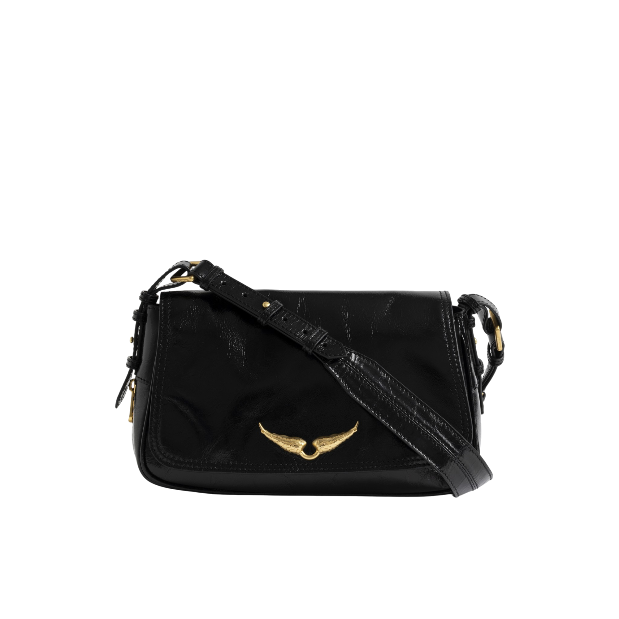 Le Zouzou Vintage Patent Leather Bag - Black