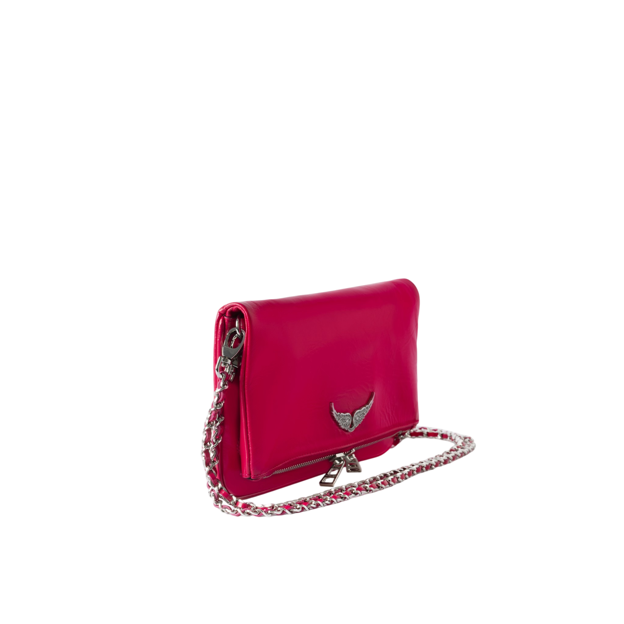 Rock Vintage Patent Leather Clutch - Podium