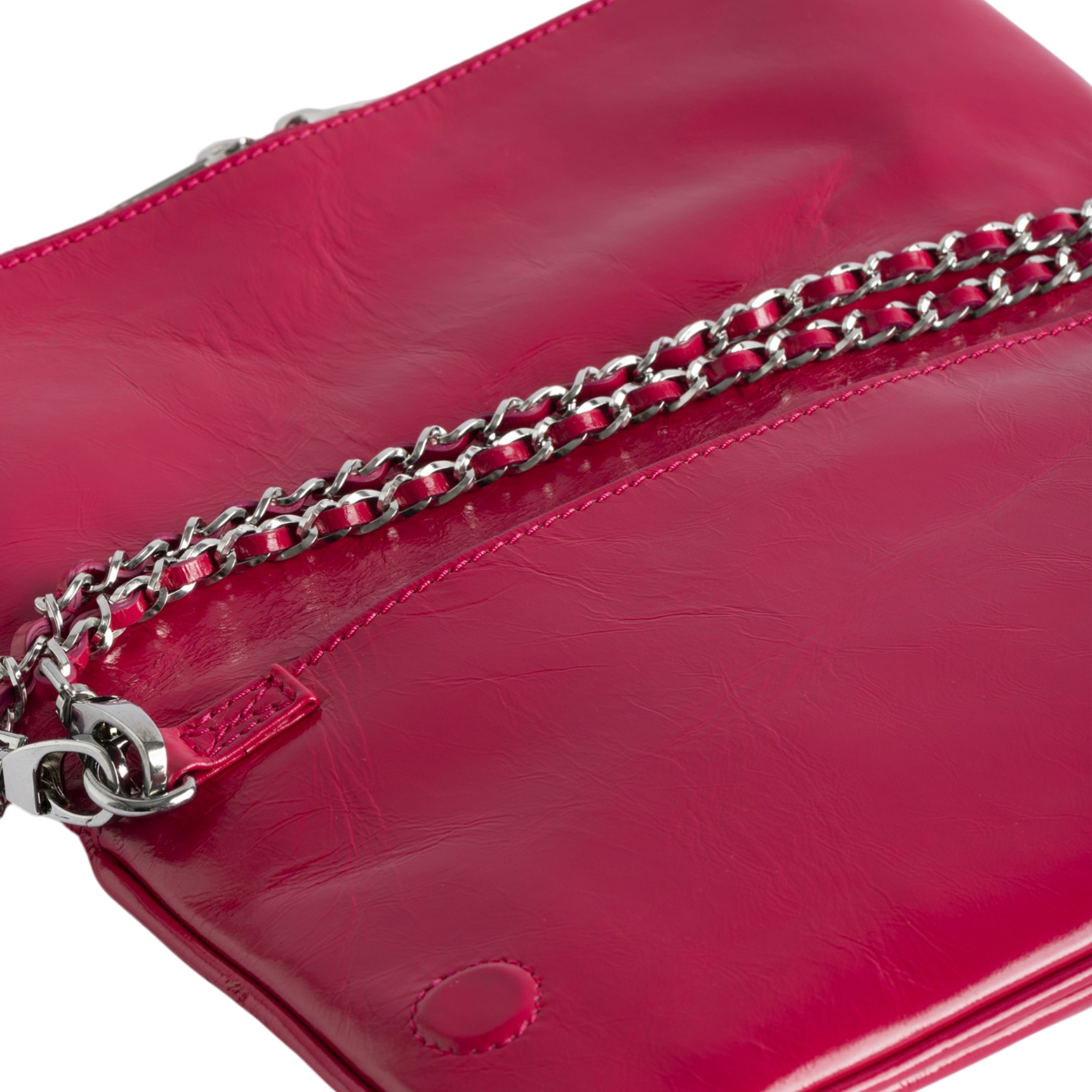 Rock Vintage Patent Leather Clutch - Podium