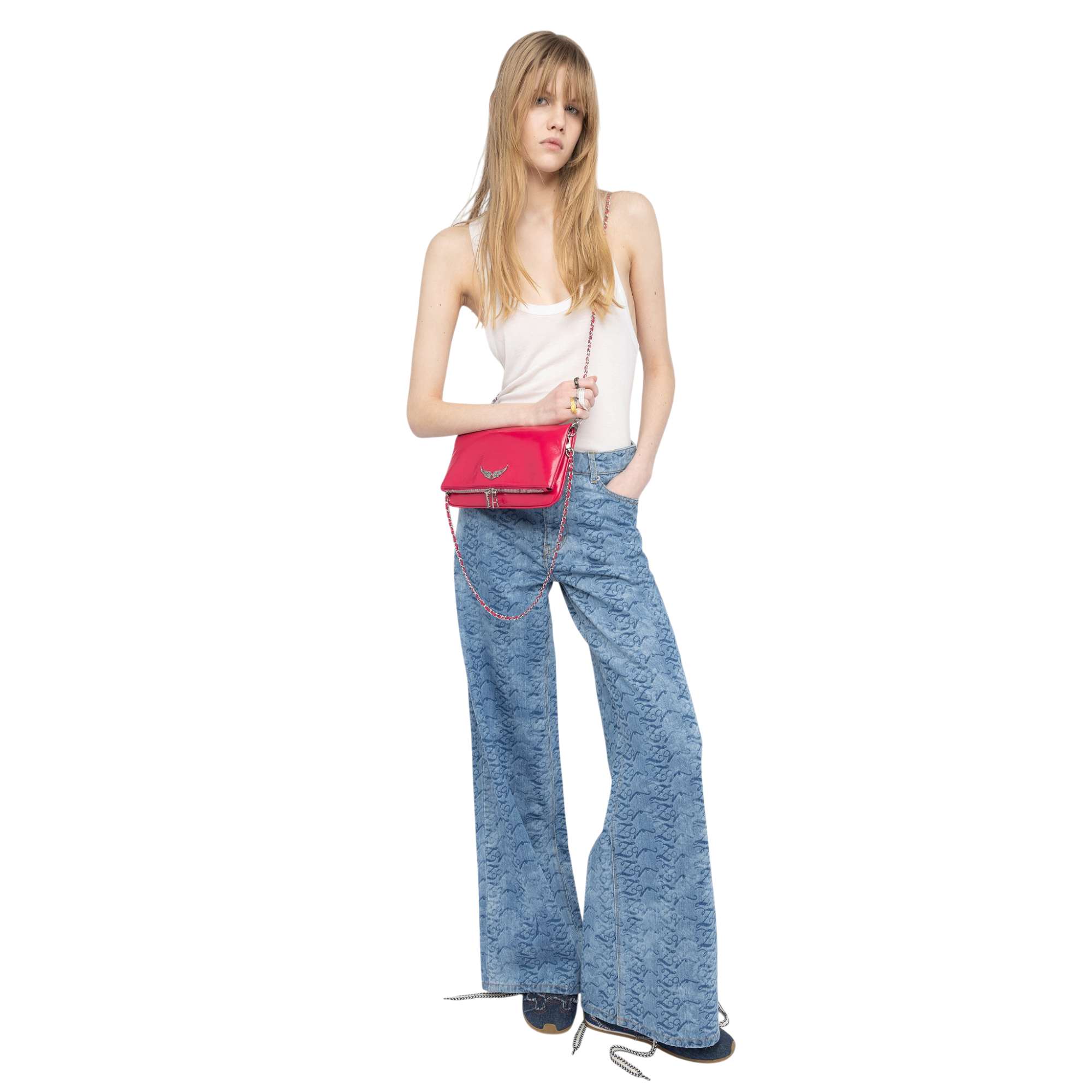Rock Vintage Patent Leather Clutch - Podium