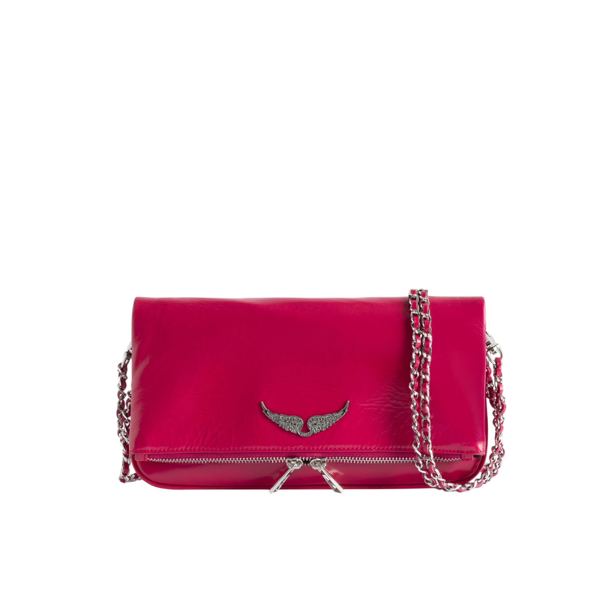 Rock Vintage Patent Leather Clutch - Podium