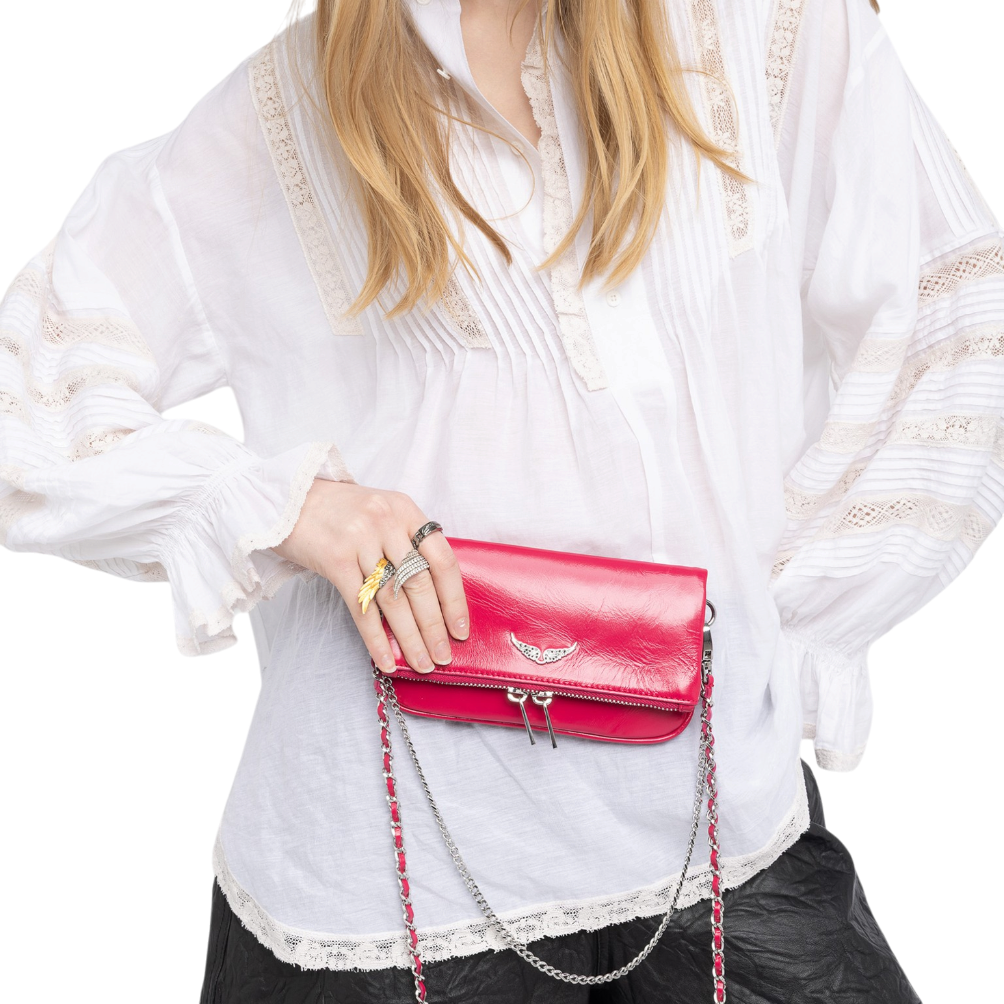 Rock Nano Vintage Patent Mini Clutch - Podium