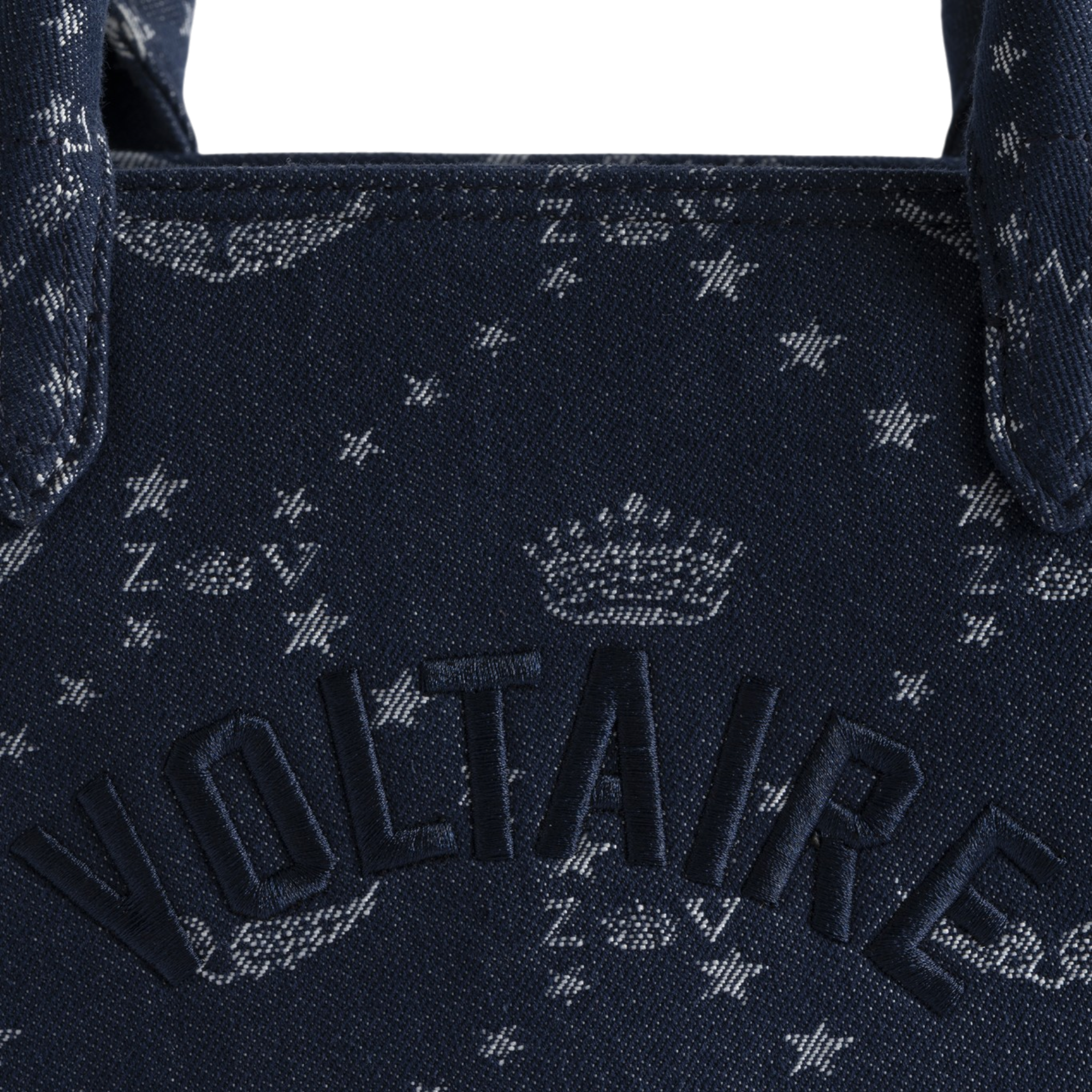 Angel Tote XS Denim Monogram Bag - Silent Blue