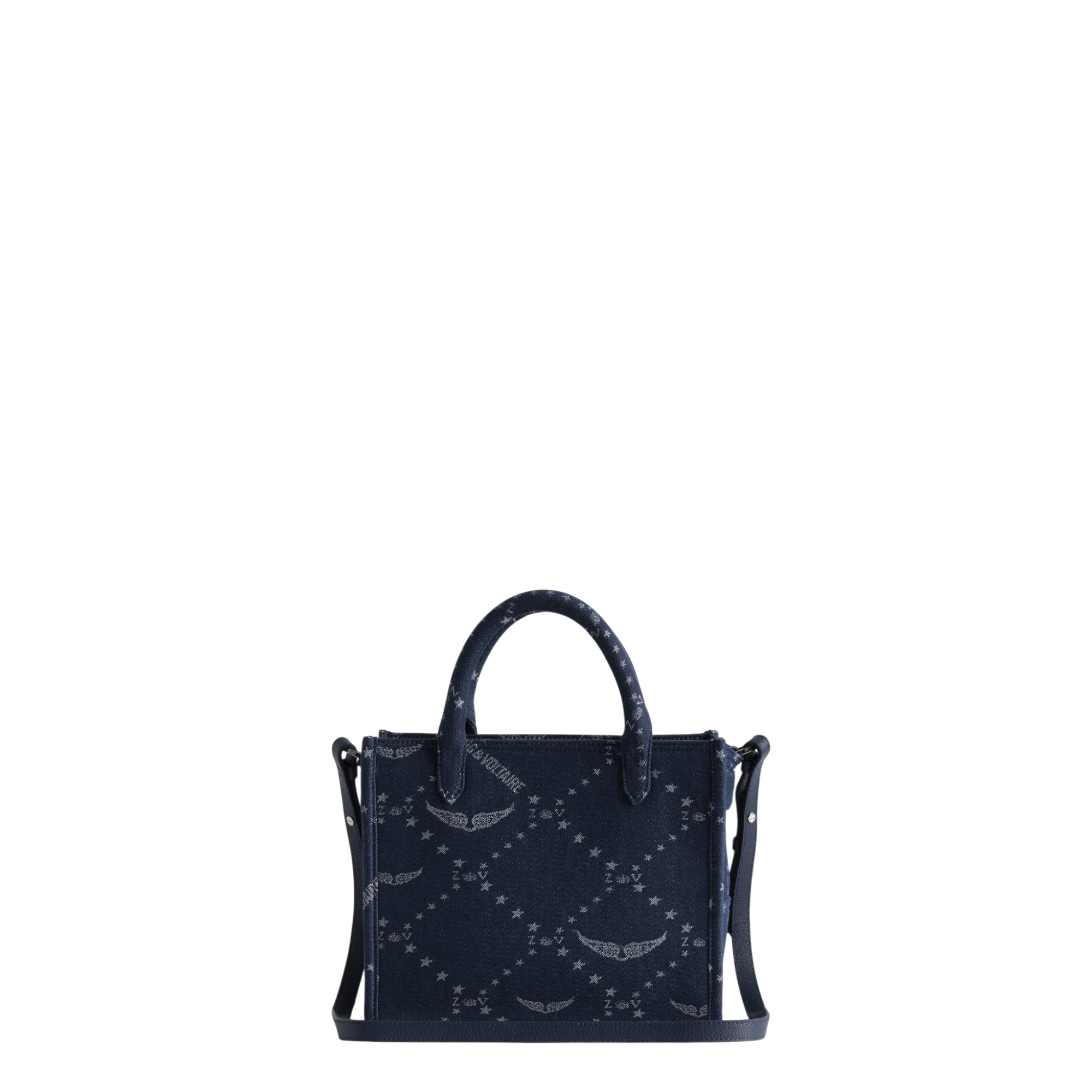 Angel Tote XS Denim Monogram Bag - Silent Blue