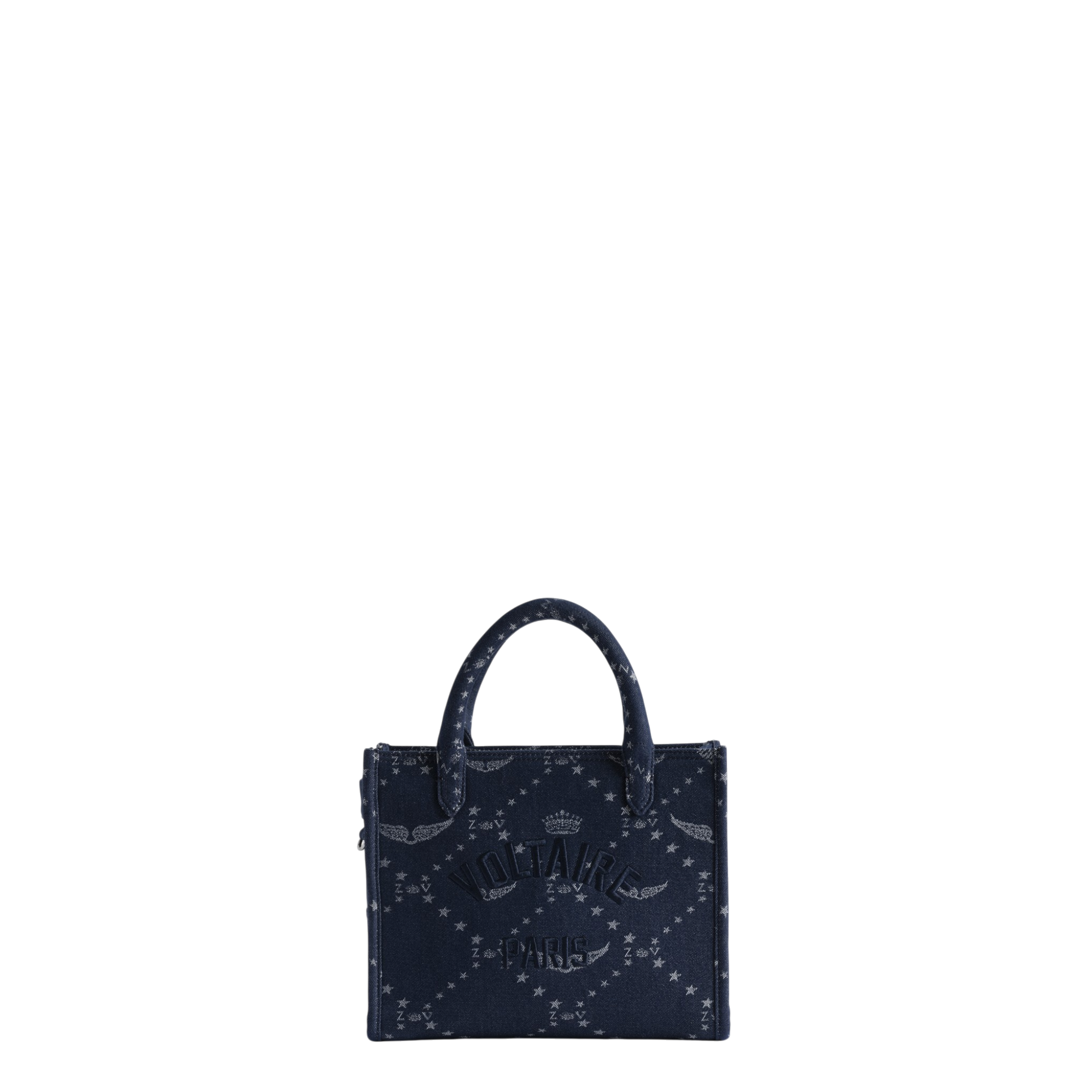 Angel Tote XS Denim Monogram Bag - Silent Blue
