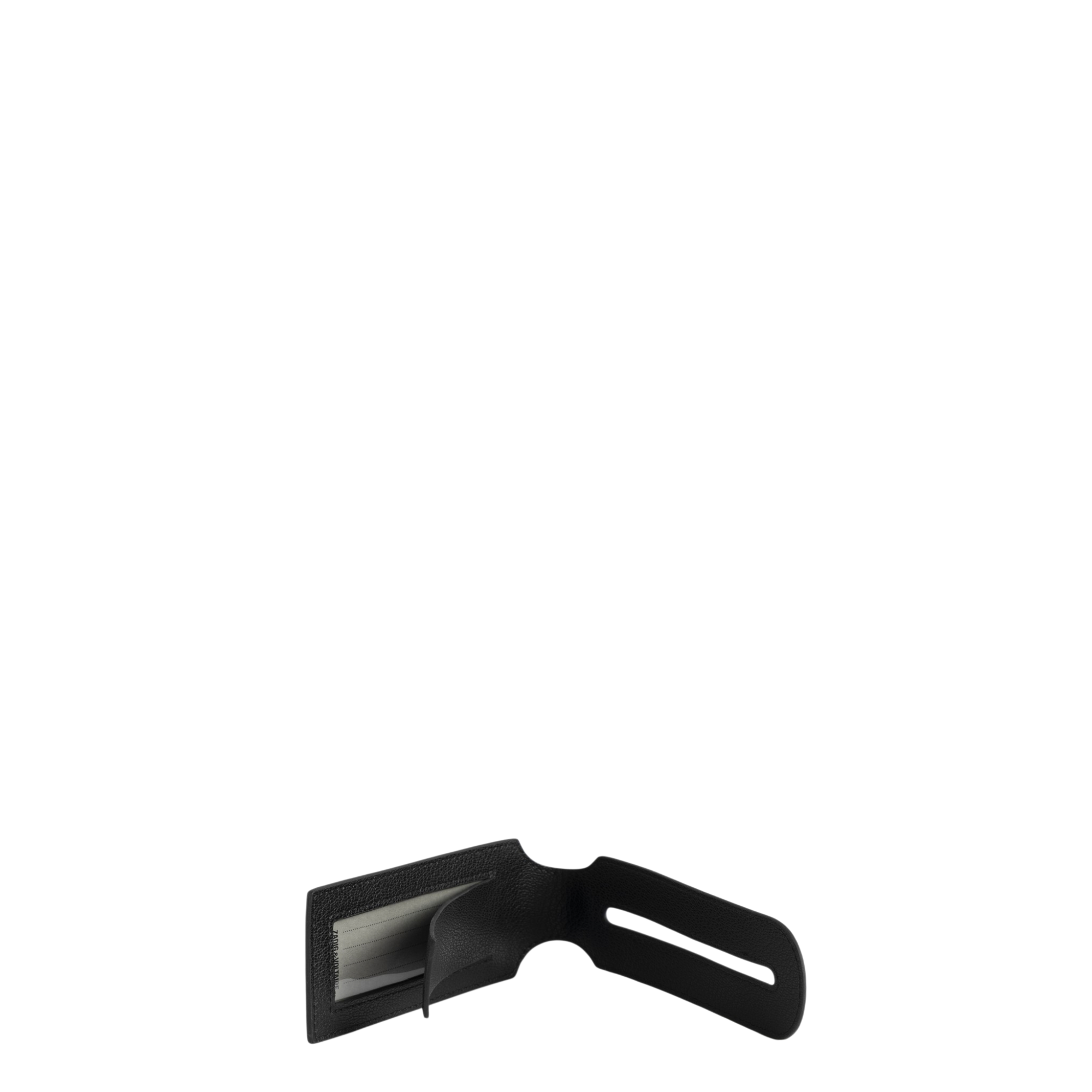 Z Travel Tag Monogram Coated Canvas Luggage Tag - Black