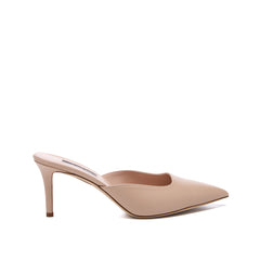 SJP by Sarah Jessica Parker Novel 70mm Beige Leather Mules