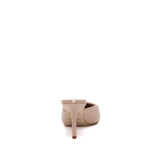 SJP by Sarah Jessica Parker Novel 70mm Beige Leather Mules