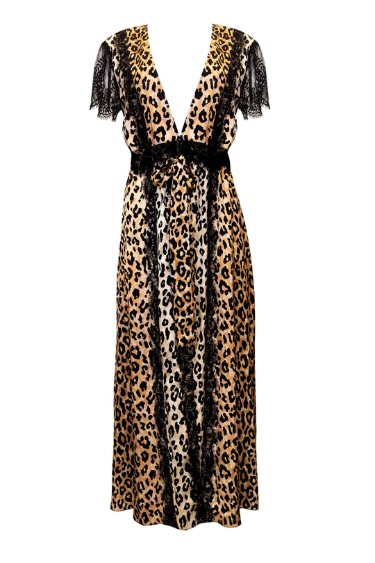 Nyx Leopard Printed Sleeve Robe