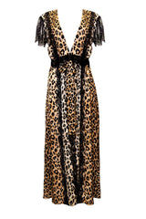 Nyx Leopard Printed Sleeve Robe