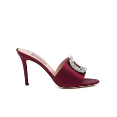 SJP by Sarah Jessica Parker Prix 70mm Burgundy Satin Sandals