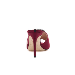 SJP by Sarah Jessica Parker Prix 70mm Burgundy Satin Sandals