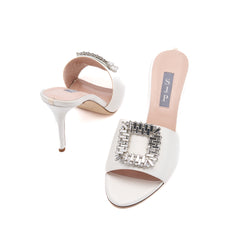 SJP by Sarah Jessica Parker Prix 70mm Ivory Satin Sandals