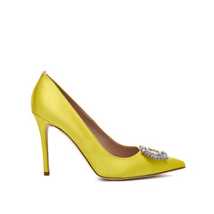 SJP by Sarah Jessica Parker Middle East Exclusive Royale 100mm Yellow Satin Pumps