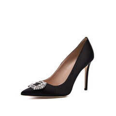 SJP by Sarah Jessica Parker Middle East Exclusive Royale 100mm Black Satin Pumps