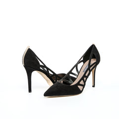 SJP By Sarah Jessica Parker Regents Ebony Suede 90mm Pumps