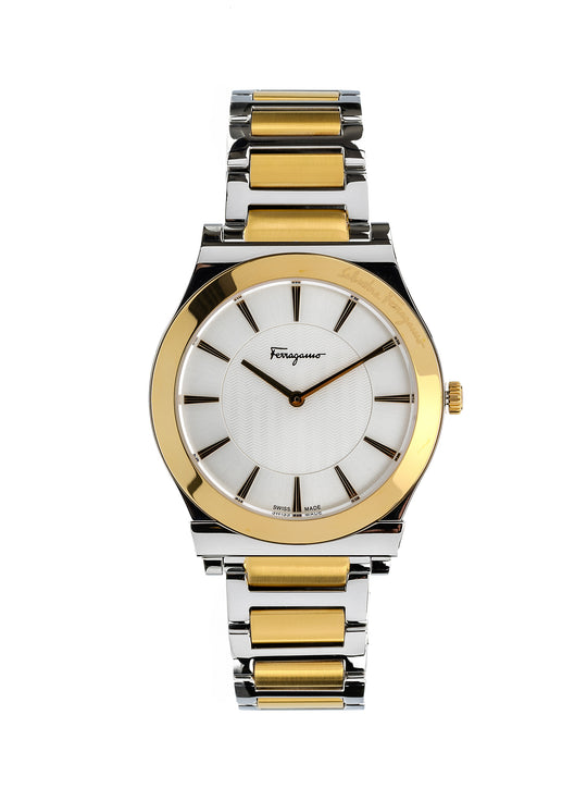 1898 Slim Quartz Silver Dial Watch