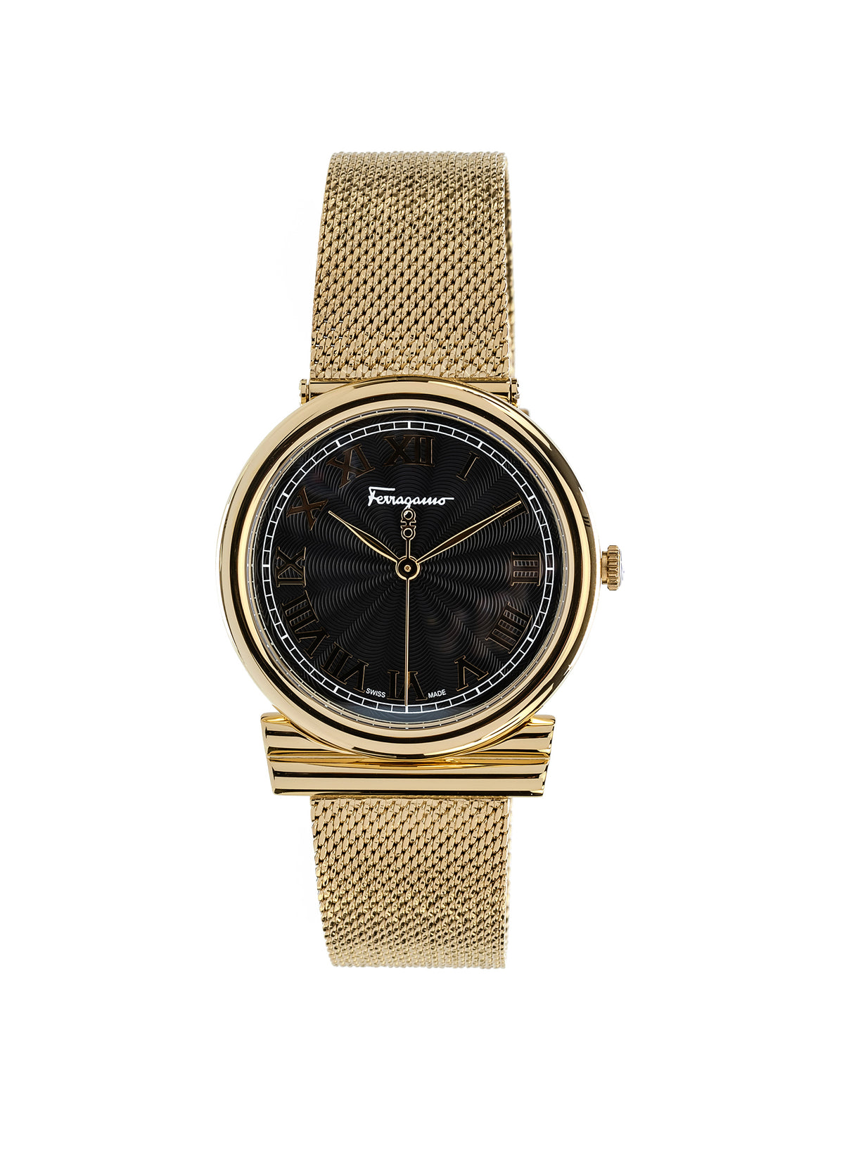 Gancino Quartz Black Dial Watch