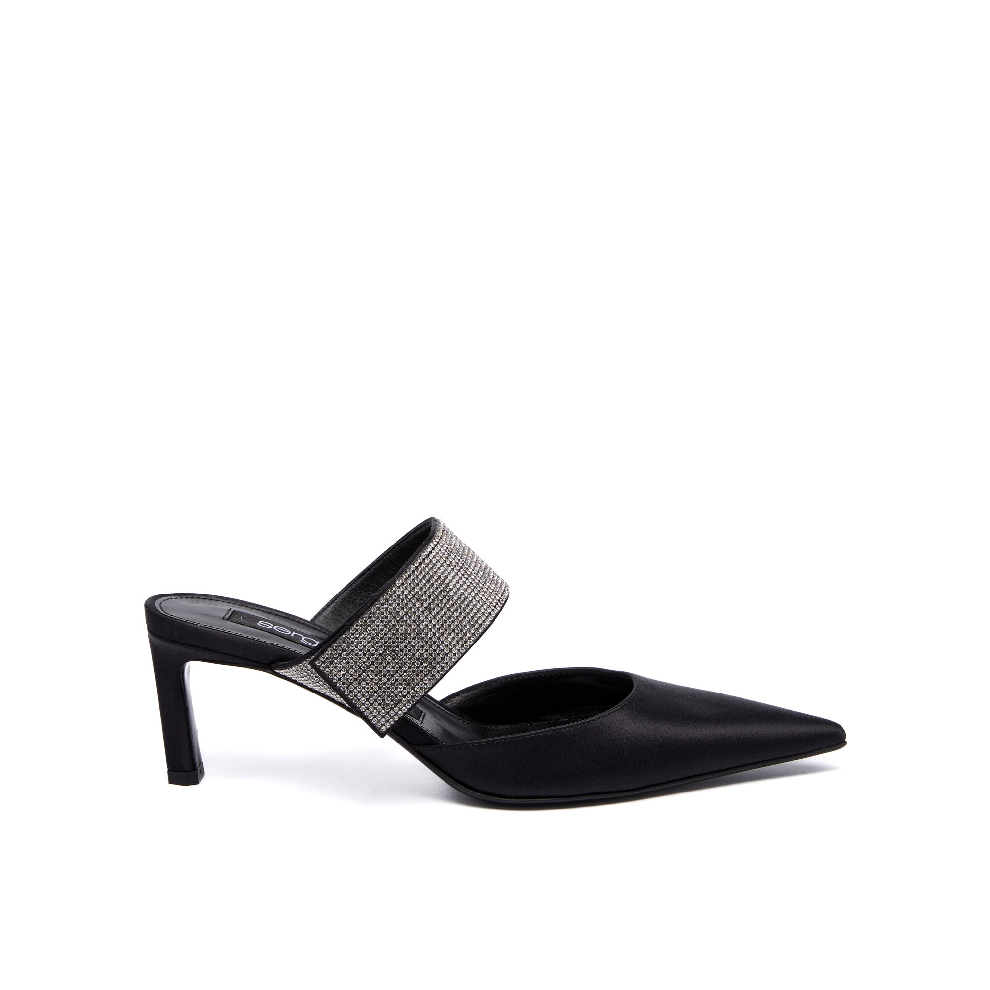 Sergio Rossi SR Paris 60mm Black Mules