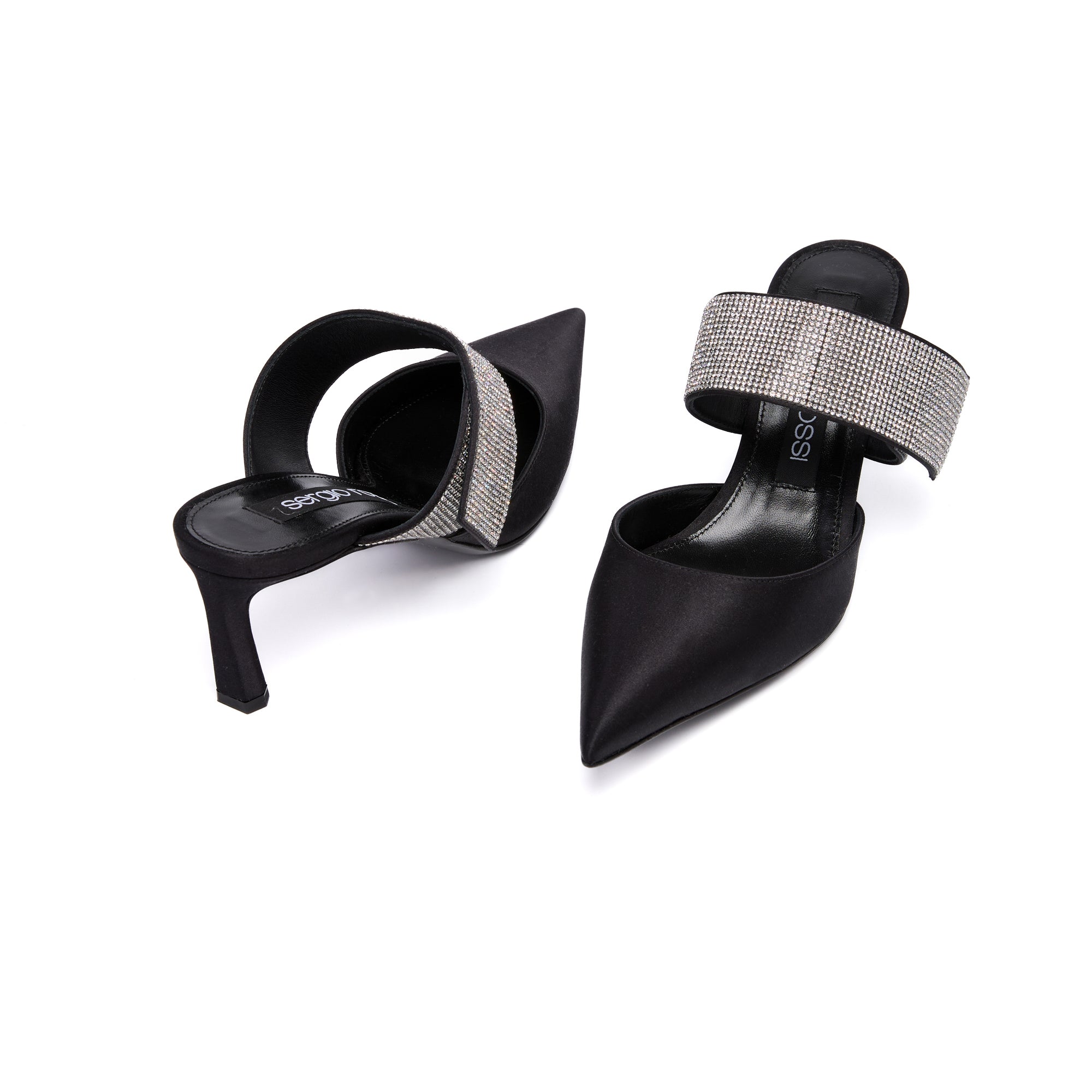 Sergio Rossi SR Paris 60mm Black Mules