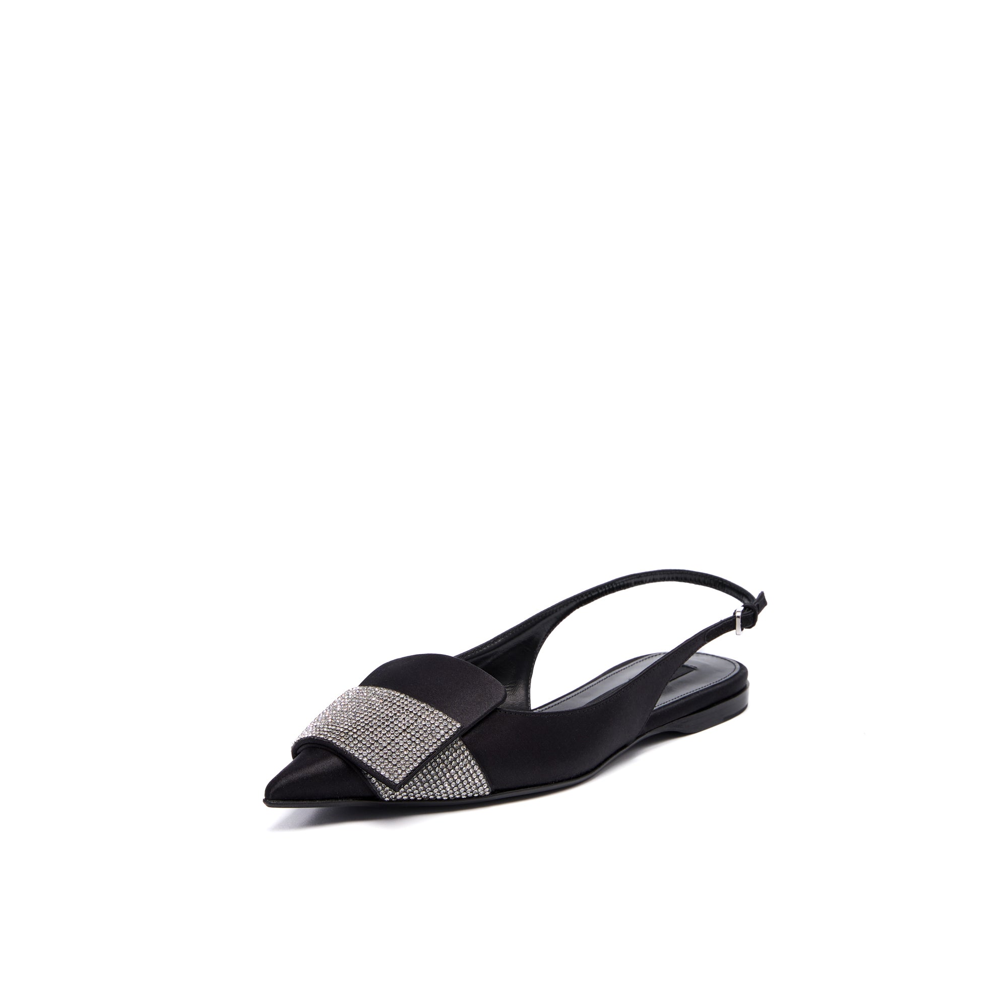 Sergio Rossi SR1 Paris 10mm Black Slingback