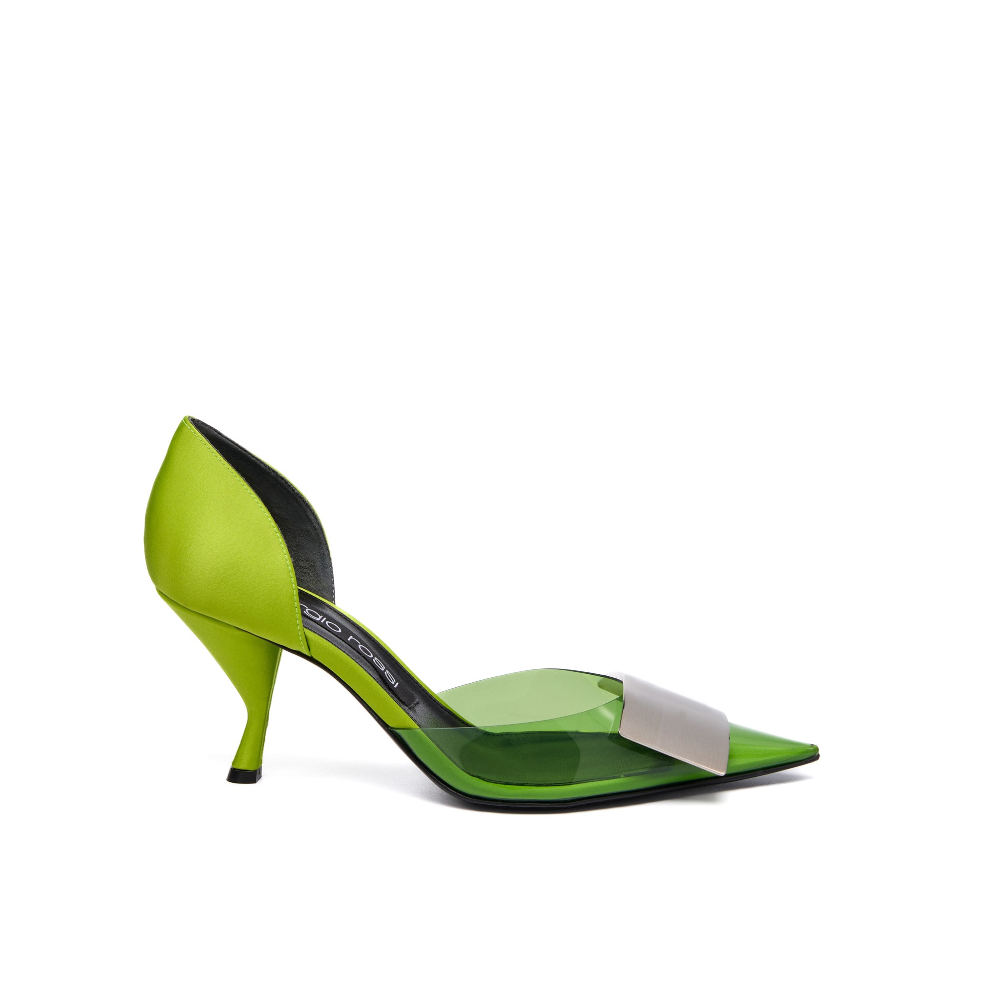 Sergio Rossi SR Miroir 75mm Green Pumps