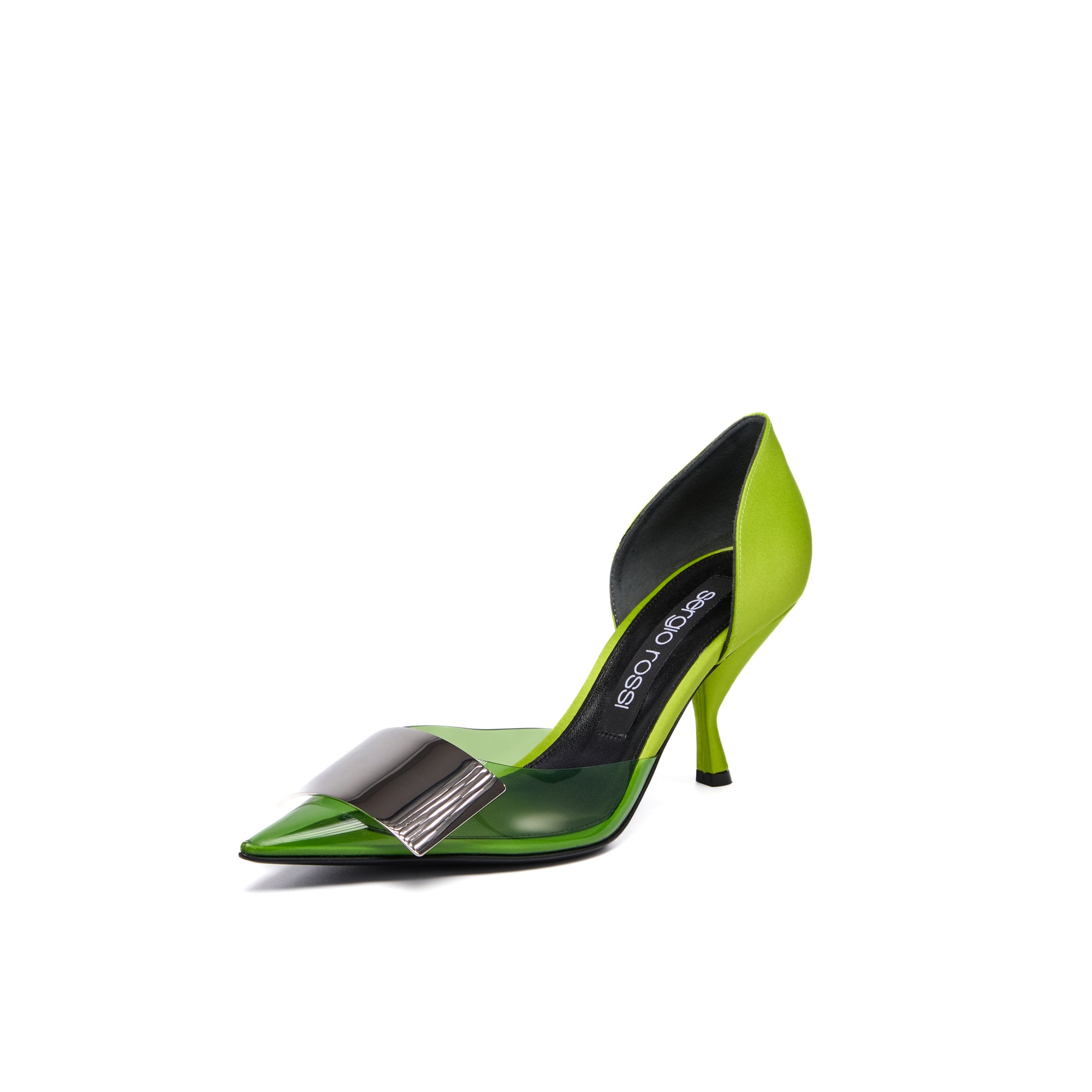 Sergio Rossi SR Miroir 75mm Green Pumps