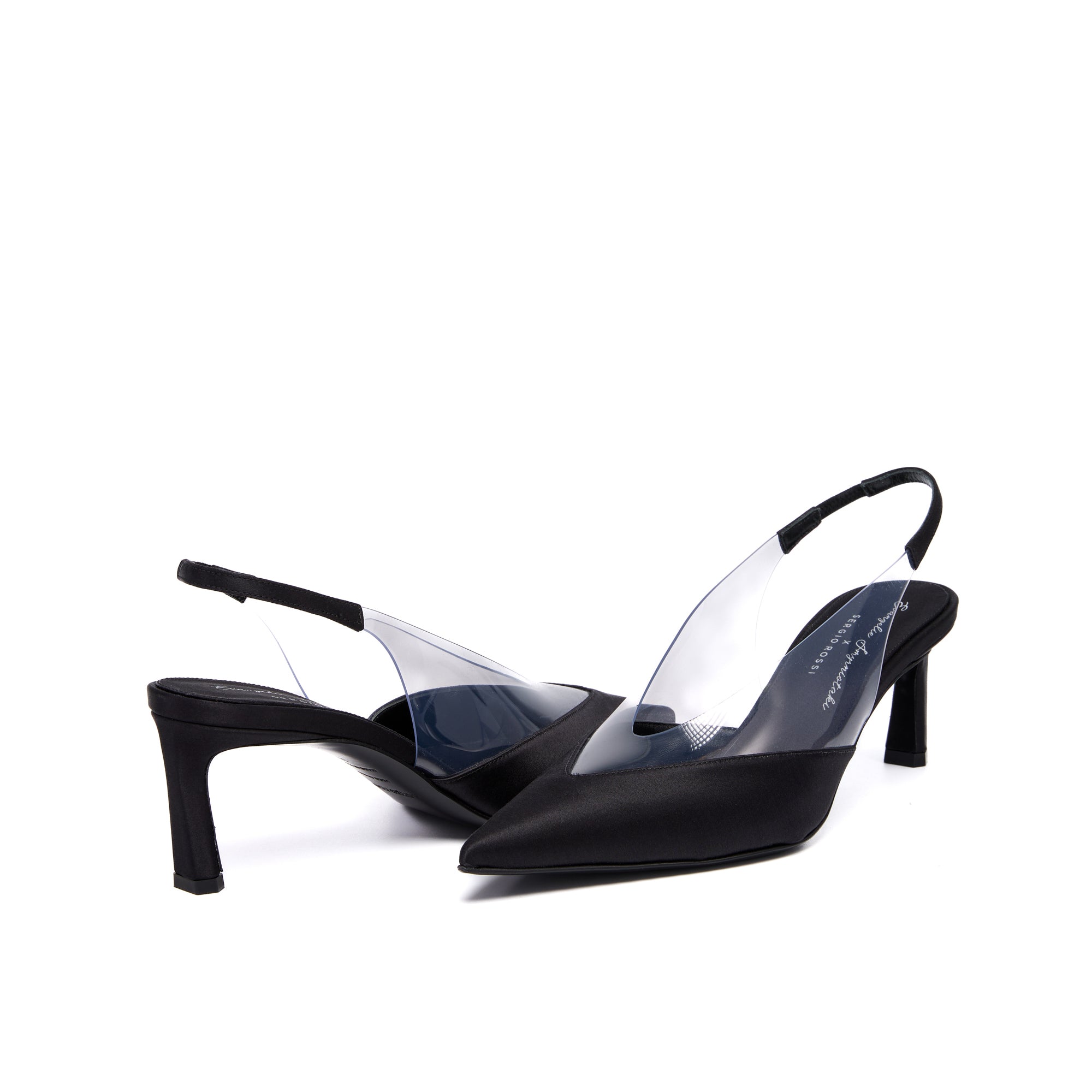 Sergio Rossi Evangelie 60mm Black Slingback