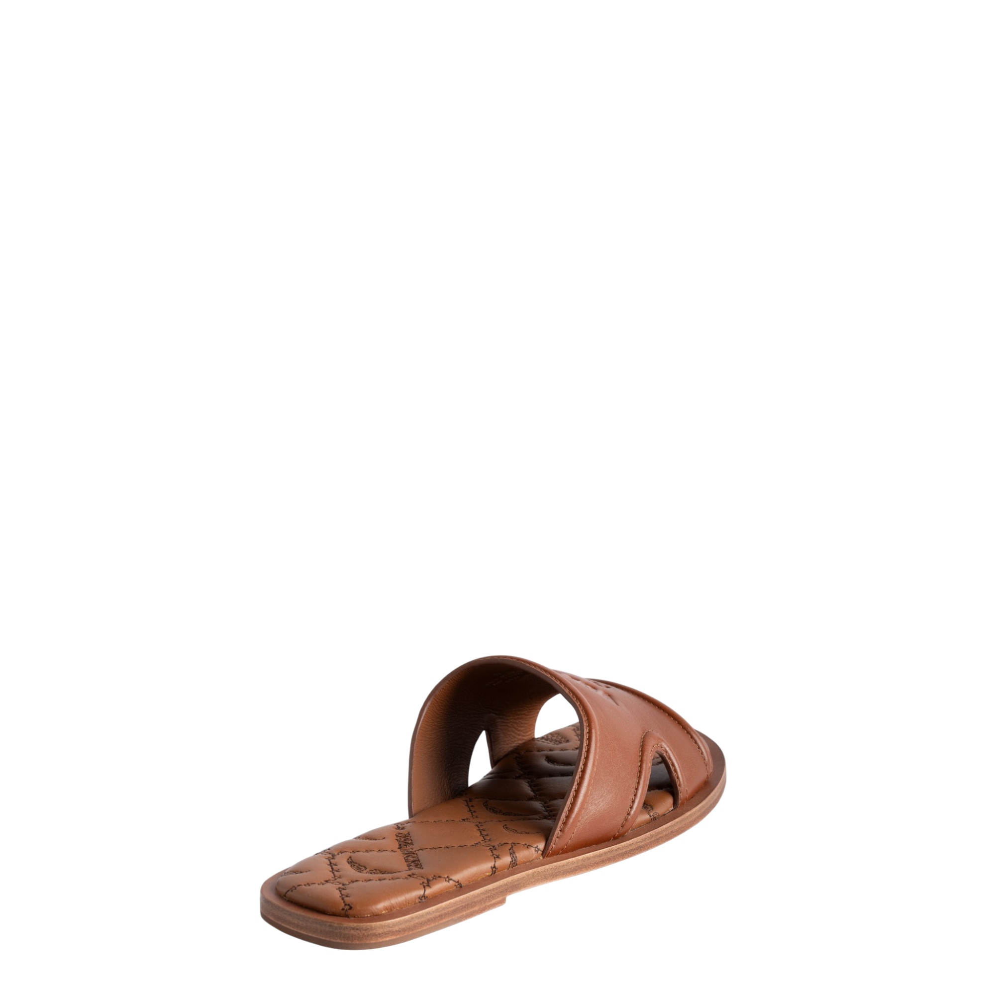 Beach Monogram Leather Mules - Caramelo