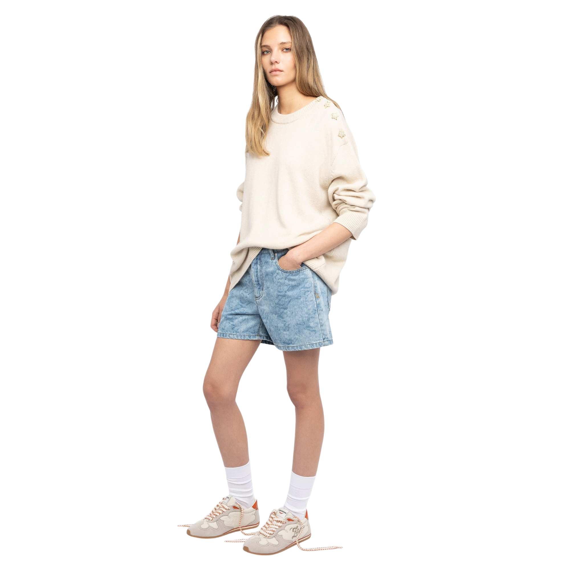 ZV Dance Vintage Suede Sneakers - Ice