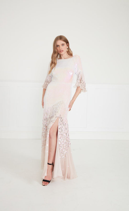 Temperley London Celestial Dress Iridescent Lilac