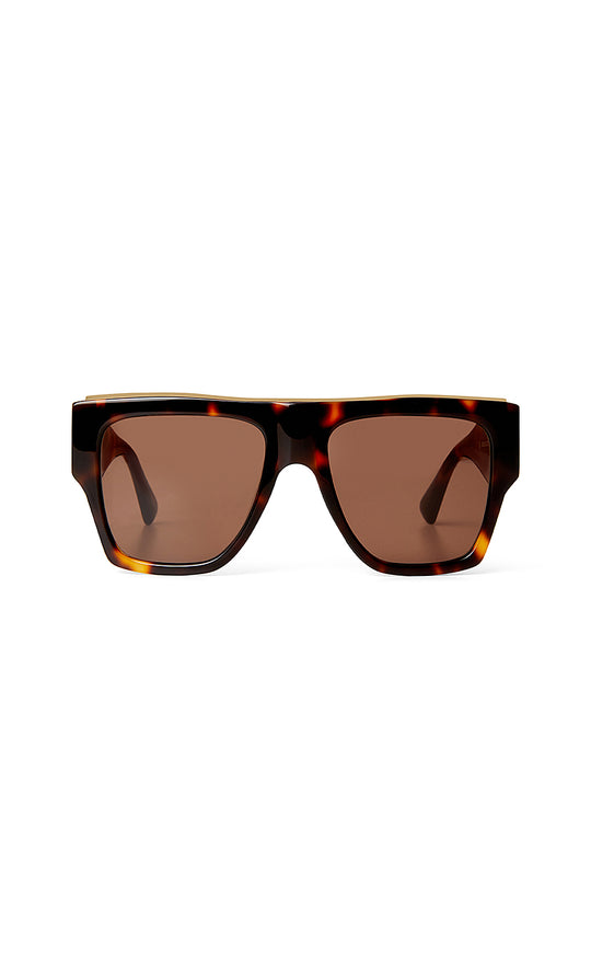 Temperley London The Joan Squared Sunglasses Tortoise