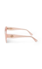 Temperley London The Dolly Studded Cat Eye Sunglasses Milky Pink