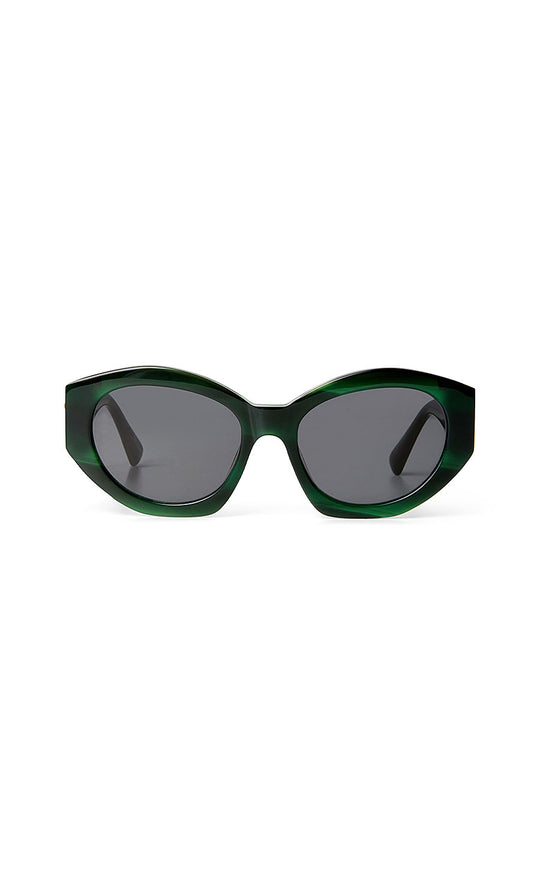 Temperley London The Blondie Almond Cat Eye Sunglasses Olive Green